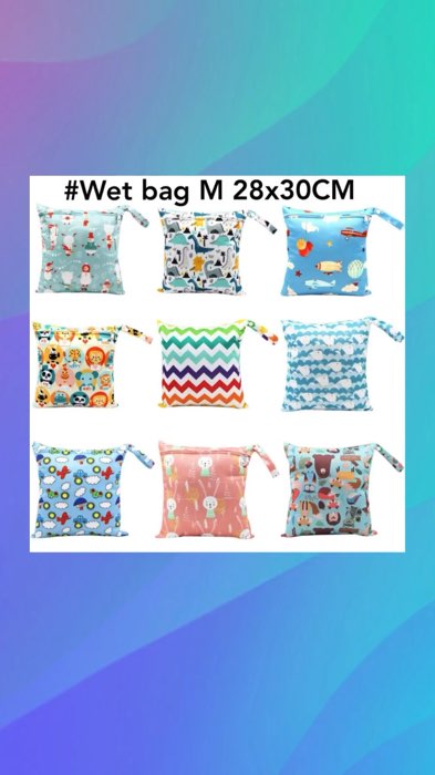 ￼🇸🇬waterproof wet bag diaper bag swimming bag 28x30CM single zip#swimmingbag #wetbag