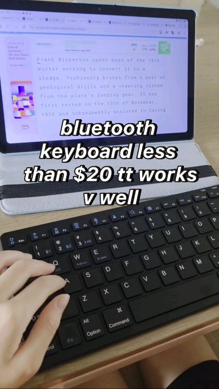 kiddos hv been doing lots of sls on tablet and I see them struggling while typing on the screen of tablet. this keyboard helps so much #jun26svfind