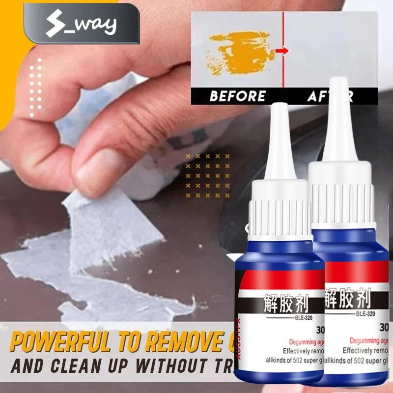 30ml 502 Glue Remover 20g Strong Efficient Glue Remover Acetone Cleaning Agent Dissolving Debonder Glue Degumming Agent S_Way