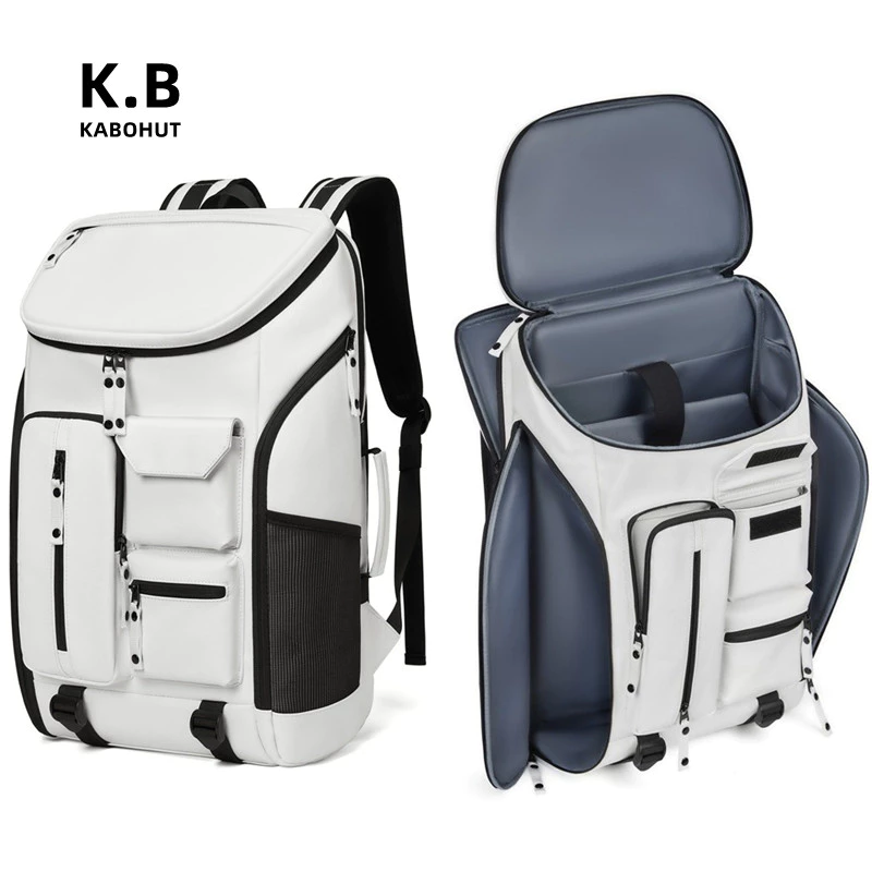 Kabohut KoreanTravel Backpack Men Large Capacity Waterproof Travel Bag 17-Inch Laptop Computer Backpack Weekend Sports Badminton Racket Bag Bagpack