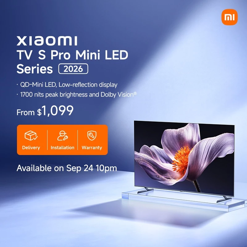 New Xiaomi TV S Pro Mini LED Series 2026