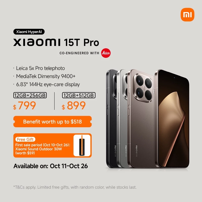 New Xiaomi 15T Pro Smartphone