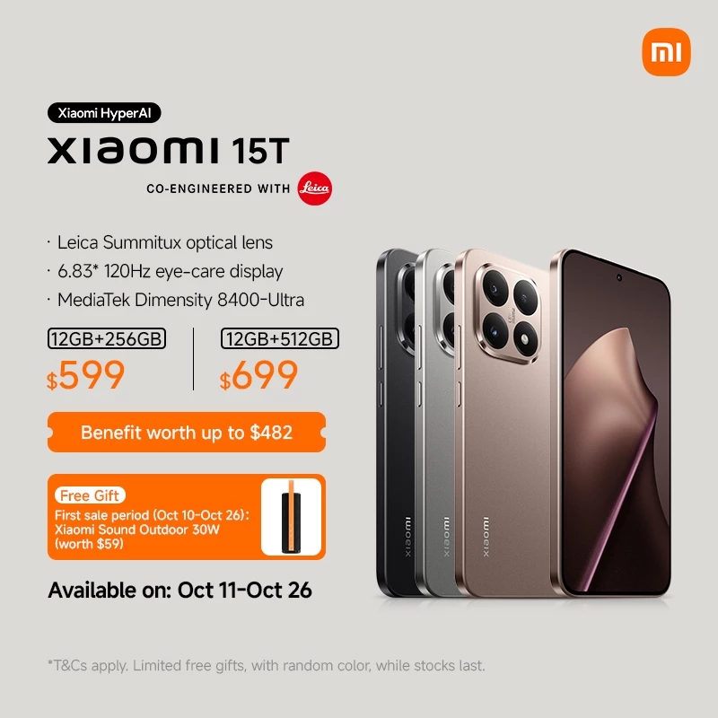 New Xiaomi 15T Smartphone