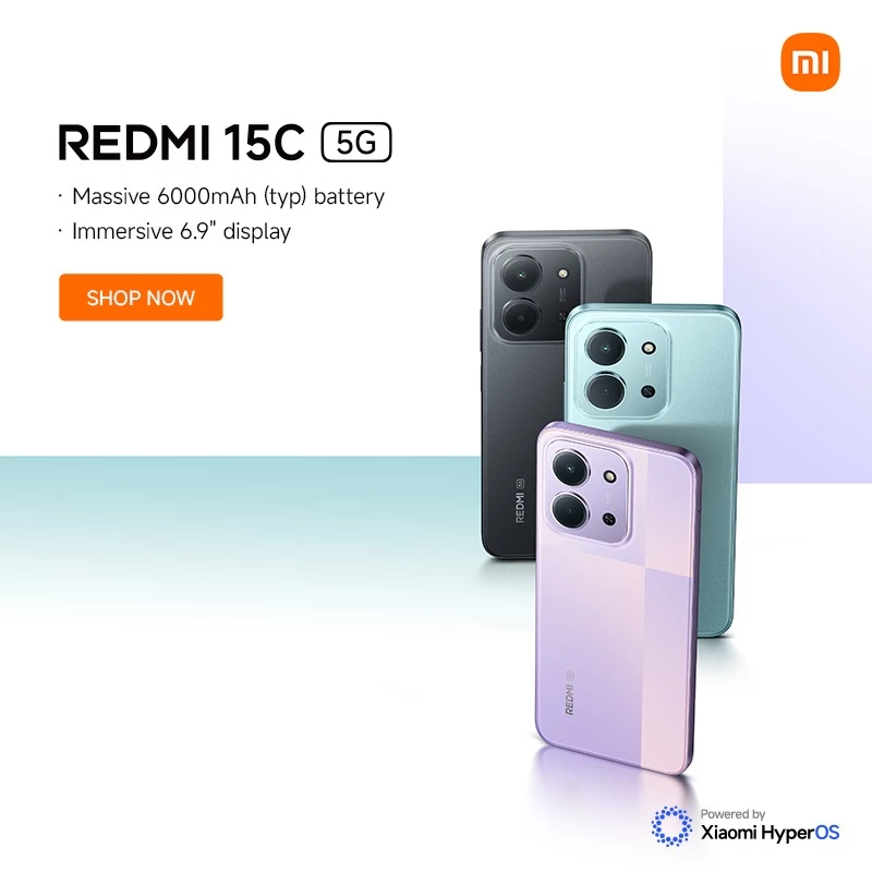 New Xiaomi REDMI 15C 5G Smartphone